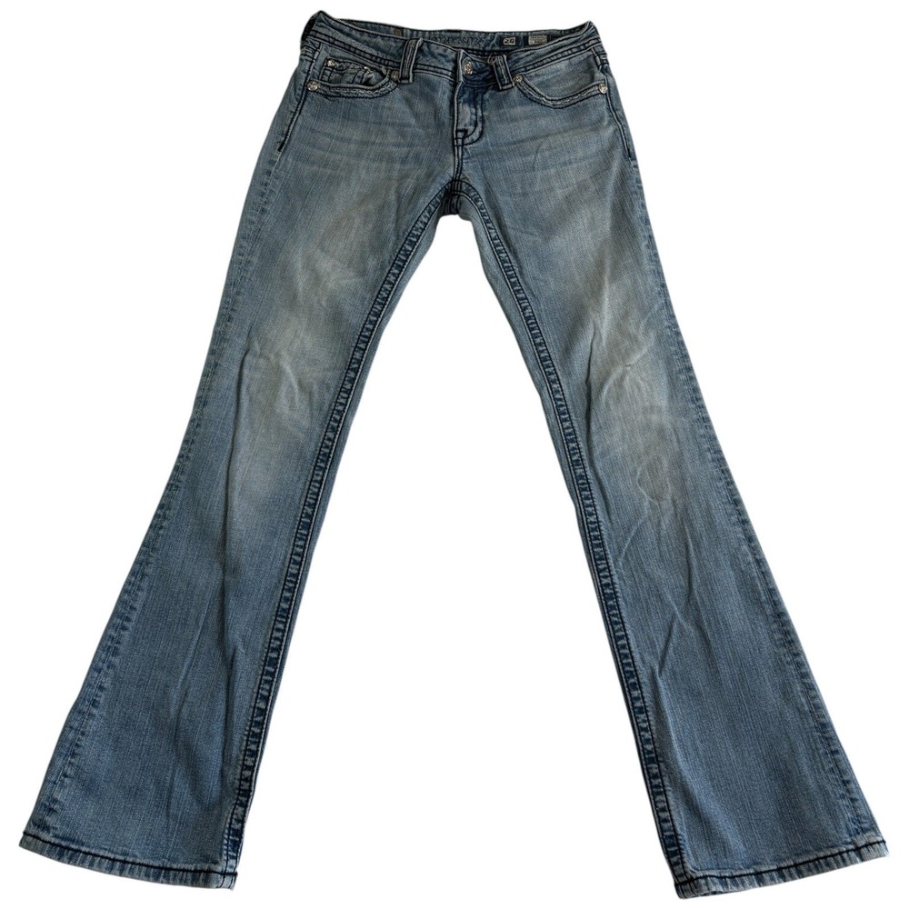 Miss Me JW5305B2 Bootcut Jeans Blue Med Wash Western‎ Y2K Vintage Size 28